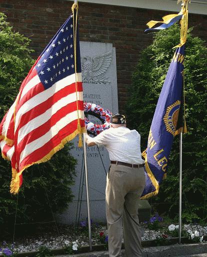 Placing Wreath